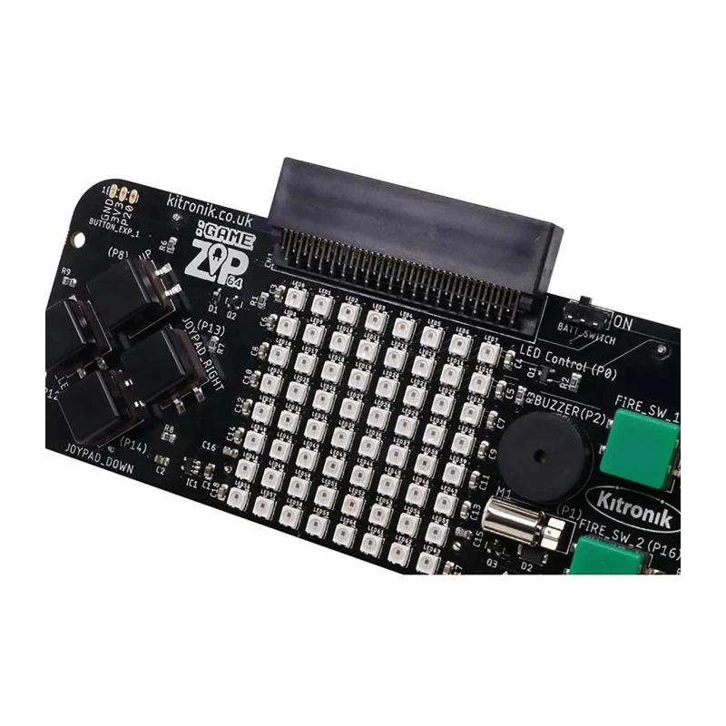 Kitronik BBC Micro:bit Add-on Gaming Accessory with 64 Full Colour ZIP LED Screen 5626