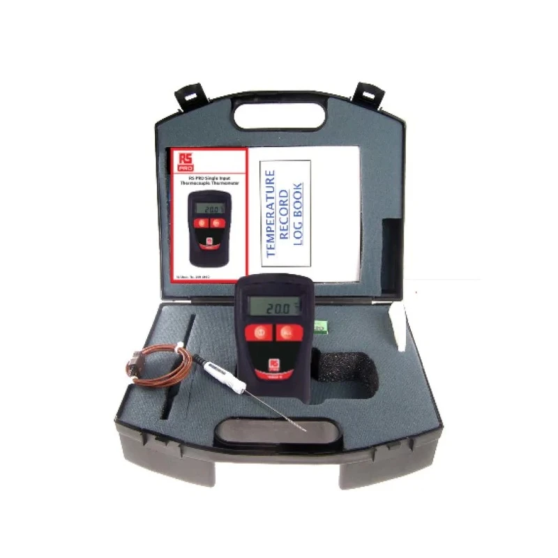 RS PRO Wired Thermometer & Probe Kit, Type R, J, K, E, S, T, N Probes, 1 Input, 13720°C Max 204-8406