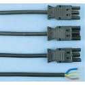 Wieland ST18 Series Male/Female Lighting Connector, 16A, IP20, Black, 3m Cable Length 94.732.3000.1