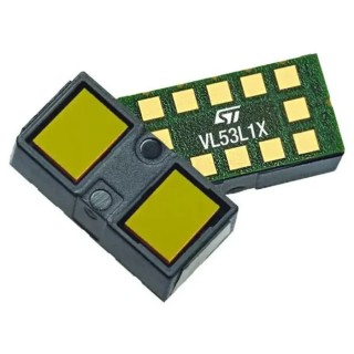 STMicroelectronics VL53L1 Proximity Sensor IC 4 m, 2.6 V–3.5 V Supply, Digital Output, 12-Pin LGA Package VL53L1