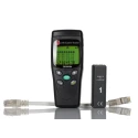 RS PRO Network Cable Tester Cat5 Cat6 RJ45 LCD Display Battery Operated RJ45