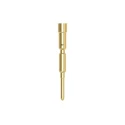 TE Connectivity Male Crimp Pin Connector Gold Plated Brass Contact Size 1 mm 10A Current 61.004.11