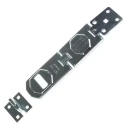 ABUS Steel Hasp & Staple 12.5 mm Staple Hole Diameter 45 mm Width 155 mm Length 110/155 B/DFNLI