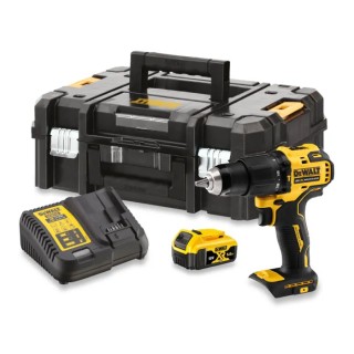 DeWALT XR Keyless Cordless Drill Driver 18 V 5 Ah Brushless Motor 1.5 to 13 mm Chuck Size 65 Nm Torque DCD709P1T-GB