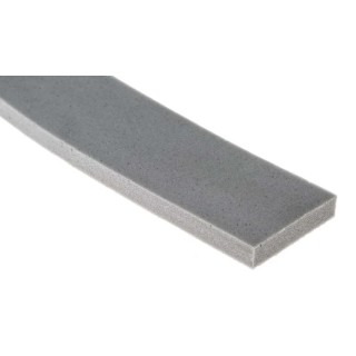 RS PRO Grey Single Sided PVC Foam Tape 25mm Width x 15m Length x 6mm Thickness Acrylic Adhesive 64N/cm Tensile 205-0940