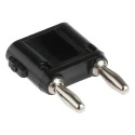 Fluke Black Male Banana Plug Screw Termination 15A 5kV 4.22 mm Connector Nickel Plating MDP-S-0