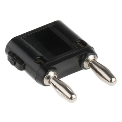 Fluke Black Male Banana Plug Screw Termination 15A 5kV 4.22 mm Connector Nickel Plating MDP-S-0