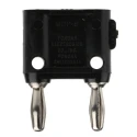 Fluke Black Male Banana Plug Screw Termination 15A 5kV 4.22 mm Connector Nickel Plating MDP-S-0