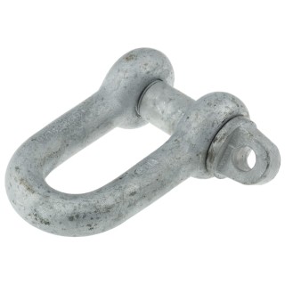 RS PRO Zinc Plated Steel D-Shackle Screw Pin Safe Working Load 5.5t 1.13in Diameter 1.25in Pin Diameter 674-077