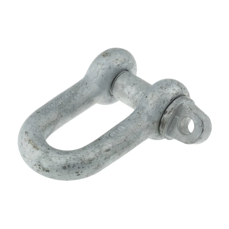 RS PRO Zinc Plated Steel D-Shackle Screw Pin Safe Working Load 5.5t 1.13in Diameter 1.25in Pin Diameter 674-077