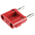 Fluke Red Male Banana Plug Screw Termination 4.22 mm Connector 5kV 15A Nickel Plated MDP-S-2