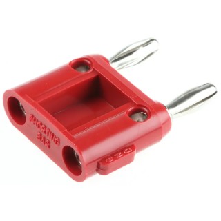 Fluke Red Male Banana Plug Screw Termination 4.22 mm Connector 5kV 15A Nickel Plated MDP-S-2
