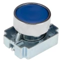 RS PRO Blue Momentary Push Button Head 22mm Cutout Diameter Round Metal IP65 205-2353