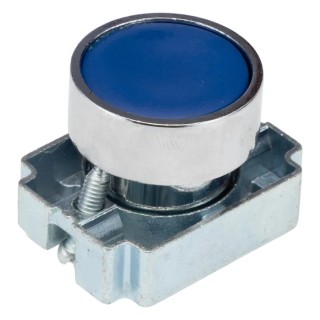 RS PRO Blue Momentary Push Button Head 22mm Cutout Diameter Round Metal IP65 205-2353