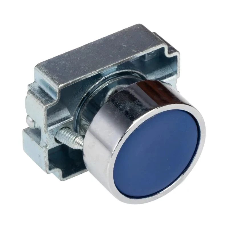 RS PRO Blue Momentary Push Button Head 22mm Cutout Diameter Round Metal IP65 205-2353