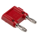 Fluke Red Male Banana Plug, 4.22 mm Connector Size, Screw Termination, 5kV Voltage, 15A Current, Nickel Plating 1330-2