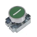 RS PRO Green Momentary Push Button Head, 22 mm Cutout Diameter, IP65, Metal, Round 205-2363