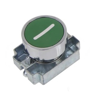 RS PRO Green Momentary Push Button Head, 22 mm Cutout Diameter, IP65, Metal, Round 205-2363