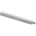 Wurth Elektronik M3 Brass Hex Standoff, 45 mm Body Length, 8 mm Stud Length, Nickel Surface 971450324