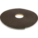 RS PRO Black PVC Foam Tape, 12mm Width x 15m Length, 6mm Thickness with Acrylic Adhesive 205-0877