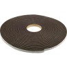 RS PRO Black PVC Foam Tape, 12mm Width x 15m Length, 6mm Thickness with Acrylic Adhesive 205-0877