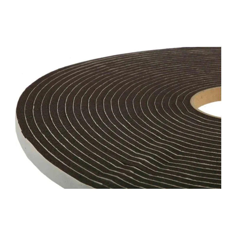 RS PRO Black PVC Foam Tape, 12mm Width x 15m Length, 6mm Thickness with Acrylic Adhesive 205-0877