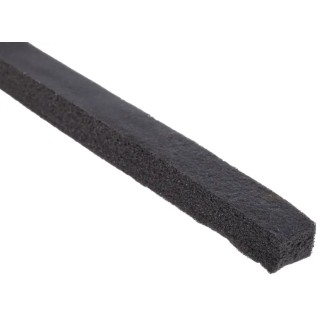 RS PRO Black Foam Tape, 12mm Width x 10 m Length, 10 mm Thickness, Acrylic Adhesive, Single Sided 205-0899