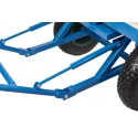 NEUTRAL Flatbed Polyurethane Platform Trolley 500 kg Load Capacity Steel Frame 400 mm Wheel Diameter 672-784