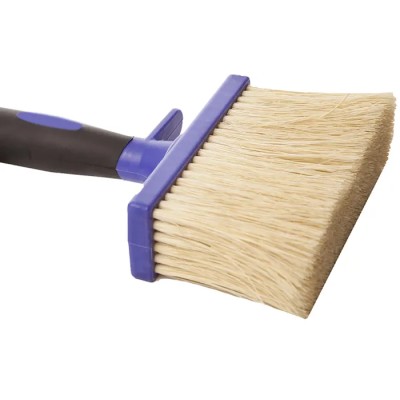 Cottam Extra Broad Fibre Paint Brush with Flat Natural White Mexican Fibre Bristles, 150 mm Brush Width 237-9184