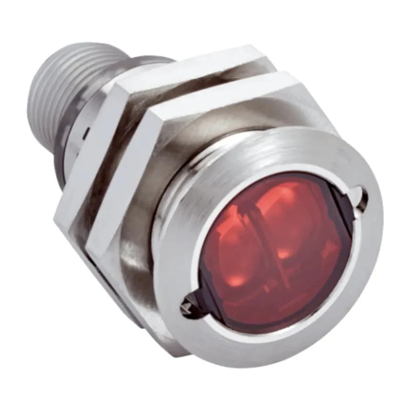 SICK Retroreflective Photoelectric Barrel Sensor 7.2 m Detection Range PNP Output IP67 Metal Housing GRL18S-P233Y