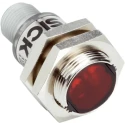 SICK Retroreflective Barrel Photoelectric Sensor, Metal Housing, 7.2 m Detection, PNP Output, IP67, GRL18S-P2331