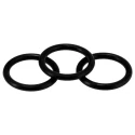 RS PRO Nitrile Rubber (NBR) O-Ring, 0.6875 in Inside Diameter, 0.875 in Outside Diameter, Shore 70 Hardness 689-697