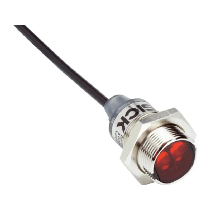 SICK Retroreflective Barrel Photoelectric Sensor Metal Housing IP67 7.2 m Detection Range PNP Output GRL18S-P1351