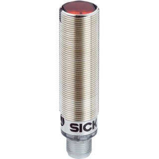 SICK Retroreflective Photoelectric Sensor Barrel Type 7.2 m Detection Range PNP Output IP67 Metal Housing GRL18-P2432