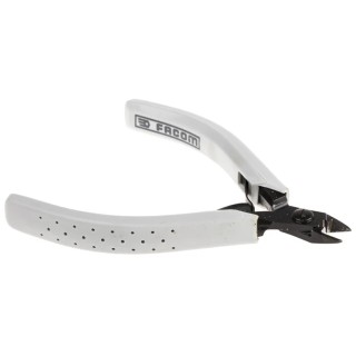 Facom Type H Small Mesh Side Cutter, 110mm Overall Length, Jaw Width 9mm, Maximum Cutting Capacity 1mm 406.8MT