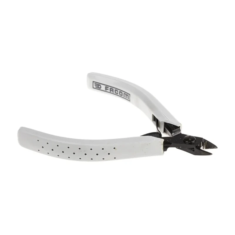 Facom Type H Small Mesh Side Cutter, 110mm Overall Length, Jaw Width 9mm, Maximum Cutting Capacity 1mm 406.8MT