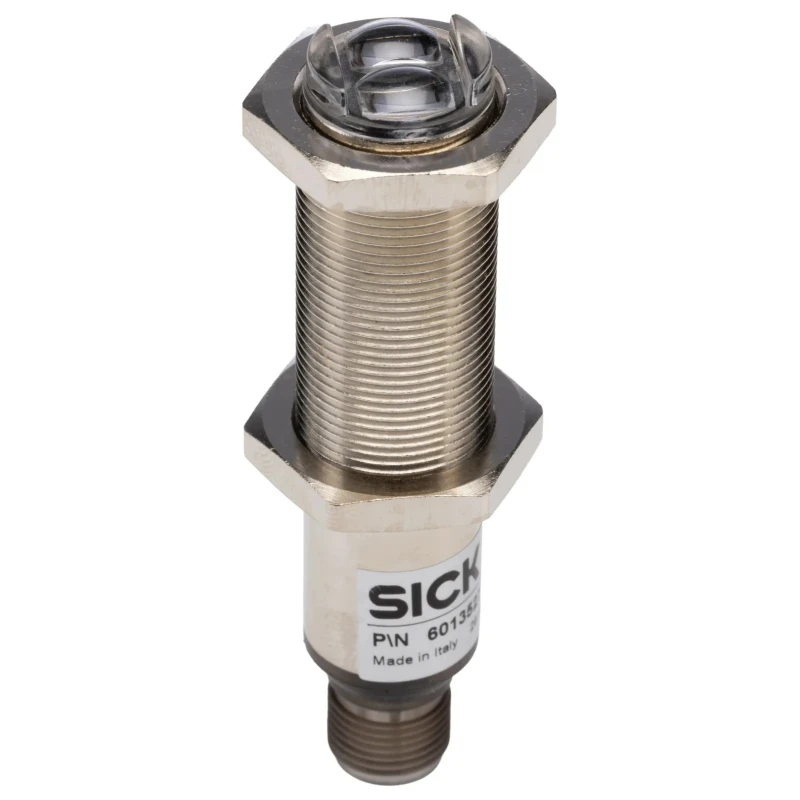 SICK Retroreflective Cylindrical Photoelectric Sensor 3.7 m Detection Range PNP Output IP67 VL18-3P3140