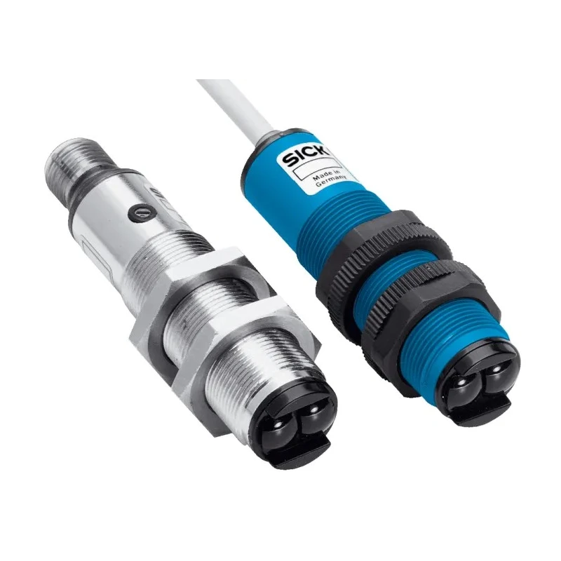 SICK Retroreflective Photoelectric Sensor Barrel Style 3.7 m Detection Range PNP Output IP67 VL18-4P3740