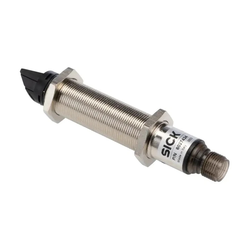 SICK Retroreflective Photoelectric Sensor, Barrel Style, Laser Light Source, 35 m Detection Range, PNP Output VL18L-4P344