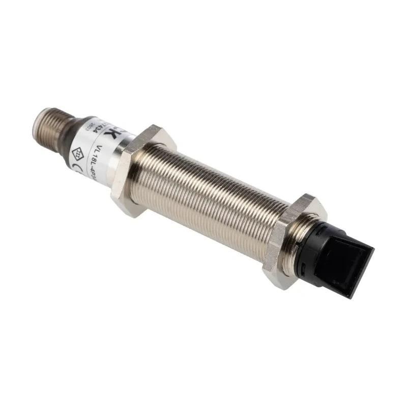 SICK Retroreflective Photoelectric Sensor, Barrel Style, Laser Light Source, 35 m Detection Range, PNP Output VL18L-4P344