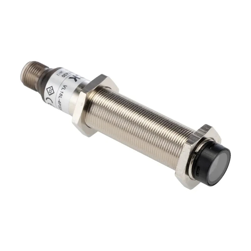 SICK Retroreflective Photoelectric Sensor, Barrel Style, 35 m Detection Range, PNP Output, IP67 Metal Housing, VL18L-4P324