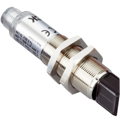 SICK Retroreflective Photoelectric Sensor, Barrel Style, 5.5 m Detection Range, PNP Output, IP67 Metal Housing VL180-2P42433