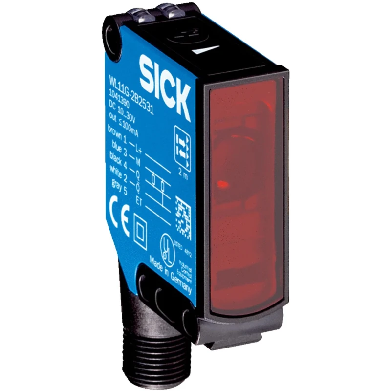SICK Retroreflective Photoelectric Sensor Block, 4 m Detection Range, PNP Output, IP66/IP67/IP69K, Plastic WL11G-2K3431