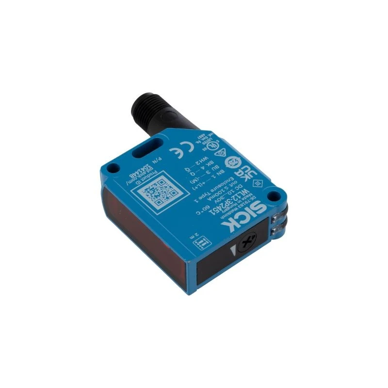 SICK Retroreflective Photoelectric Sensor Block Style, Metal Housing, 2 m Detection Range, PNP Output WL12-3P2451