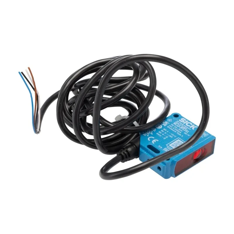 SICK Retroreflective Photoelectric Sensor Rectangular Style 7 m Detection Range PNP Output Metal Housing IP66 WL12-3P1141