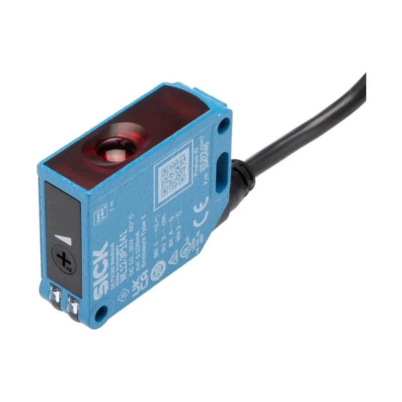 SICK Retroreflective Photoelectric Sensor Rectangular Style 7 m Detection Range PNP Output Metal Housing IP66 WL12-3P1141