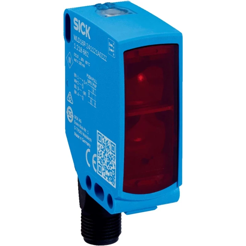 SICK Polarised Retro Reflection Photoelectric Sensor Block Style 14 m Detection Range NPN Output IP67 WLD16P-241121A0ZZZ