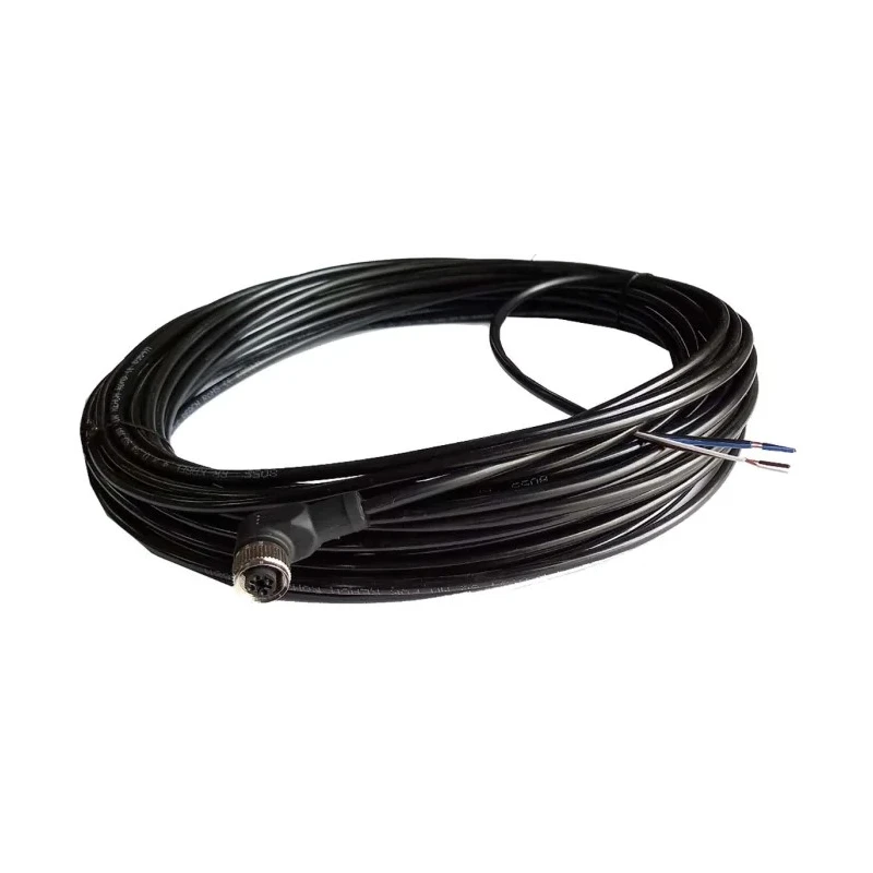 RS PRO Female 4 Way Right Angle to Unterminated Sensor Actuator Cable 20m, Black Polyurethane Jacket, IP67, 250V 205-5993