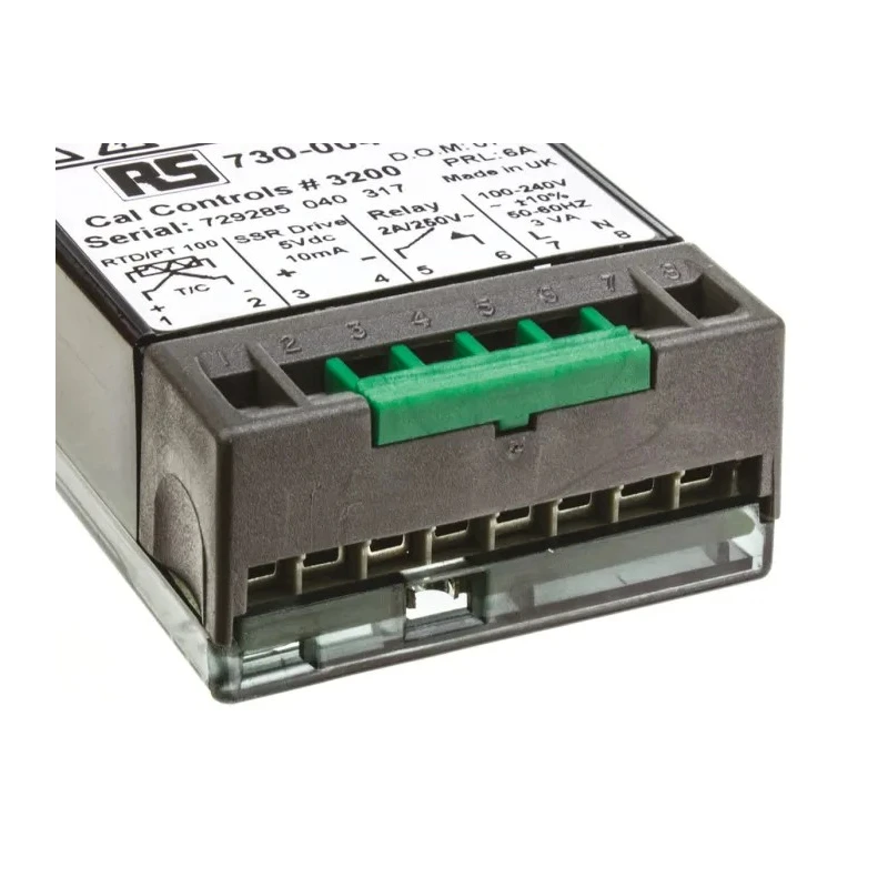 CAL Panel PID Temperature Controller 2 Output Relay SSR 264V ac IP65 Sealed Fascia 320000