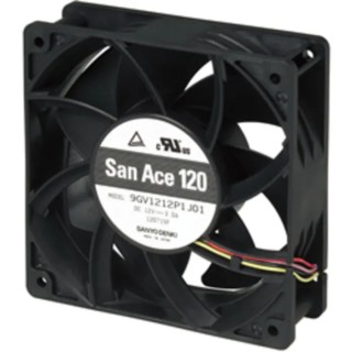Sanyo Denki 120x120x38 mm 48V DC Axial Fan 36W 224CFM 750mA Ball Bearing 9GV1248P1J18